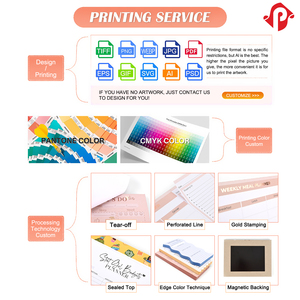 แผ่นจดบันทึกแพดเขียนบันทึกรายเดือนแบบไม่ซ้ำแบบมีลายพิมพ์ที่กำหนดเองได้ - Product Image 5