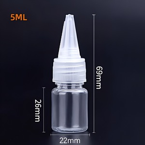 100ml Round PET Plastic <b>Squeeze</b> <b>Bottle</b> for Cosmetic Liquid with Screw Cap Lid and Silk Screen Printing - Product Image 6