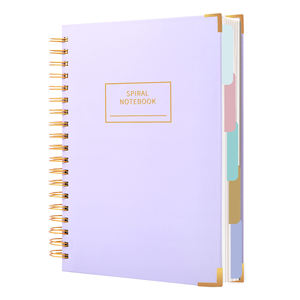 Vente en gros Violet Relié Agenda Quotidien Cahier Journal Livre D'impression Personnalisé - Product Image 1