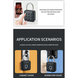 TUYA, venta al por mayor, <span class=keywords><strong>candado</strong></span> electrónico de seguridad inteligente de aleación de Zinc impermeable, <span class=keywords><strong>candado</strong></span> inteligente con contraseña - Product Image 5