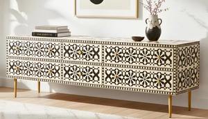 Meuble de rangement à tiroirs en incrustation d'os, le plus vendu, avec des détails artistiques pour la décoration de la maison, disponible au meilleur prix du marché - Product Image 6