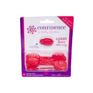 Moños para el pelo Red Little Lady GaBBY (10) - Antideslizantes y de doble cara con doble broche - Product Image 1