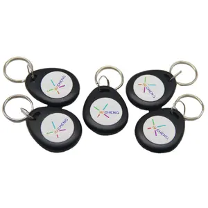 Hot Sale Genuine Leather rfid proximity key fobs with 125khz chips for high class residence permit