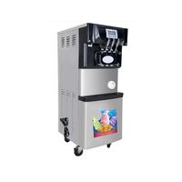 Nieuwe volautomatische Wiberda commerciële soft serve ijsmachine poeder dubbele mengbak melk water basis CE restaurant hotel 1