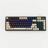 Teclado Mecánico Personalizado OEM de 98 Teclas con Sistema Gasket, Intercambiable en Caliente, Inalámbrico de 3 Modos, Retroiluminación RGB para Marcas