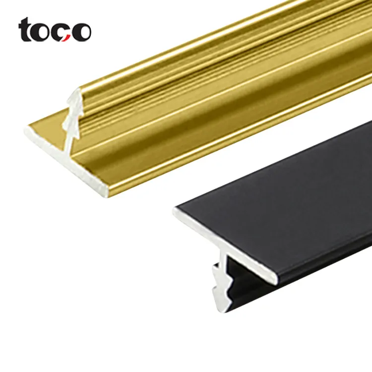 Toco Tile Accessories Stainless Steel Tile Trim For Wall Decoration Ceramic Tile Trim Decorative Profiles
