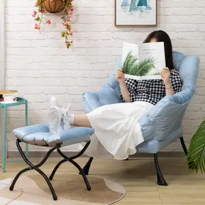 宠物最喜欢的猫沙发新款钢架Pu皮革放松懒人客厅单沙发椅