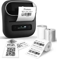 Impresora Pequeña Phomemo M220, Mini Impresora Portátil de Etiquetas de Códigos de Barras, Impresora Térmica de 80 mm, Máquina de Etiquetas Inalámbrica