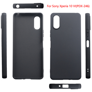 Coque de téléphone en silicone souple pour Sony <span class=keywords><strong>Xperia</strong></span> 1 10 5 III Lite Ace II SO-41B <span class=keywords><strong>Pro</strong></span>-<span class=keywords><strong>i</strong></span> noir mat couverture arrière - Product Image 1