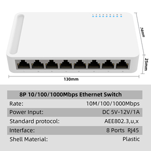 8 Port 1000Mbps Ethernet Switch for <strong>Home</strong>/Office 8 Port <strong>Network</strong> Divider and Distributor High Speed <strong>Network</strong> Switch - Product Image 5