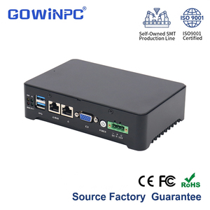 มินิพีซีอุตสาหกรรมแบบไร้พัดลม พร้อมซีพียู Intel J1900 Quad Core รองรับ Dual Gigabit LAN WiFi 4G อุณหภูมิใช้งาน 20 ถึง 60 องศาเซลเซียส - Product Image 1