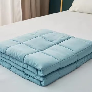 Couverture de luxe 100% bambou naturel refroidissement sensoriel perméable à l'air couverture lestée enfants utilisation Super confortable aide l'insomnie - Product Image 1