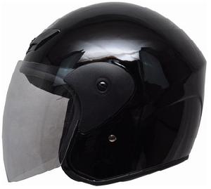 Casque de moto unisexe DOT 3/4 à face ouverte avec visière simple en ABS, style rétro vintage, sécurité toutes saisons - Taille XL - Product Image 4