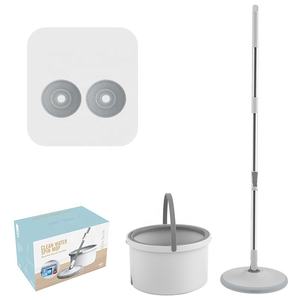 Nuovo Design 2023: Mop Rotante con Separatore Acqua Sporca, Sistema Mani Libere, Mop Piatto Rotante a 360°, Set Secchio per Pulizia - Product Image 4