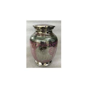 Urne de cendres pour animaux de compagnie métallique de couleur argent durable dans la conception de goutte de larme Ornement de décoration de comptoir exclusif pour les funérailles commémoratives - Product Image 5