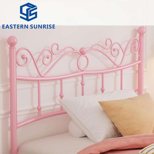 <span class=keywords><strong>Lit</strong></span> simple en métal de style princesse antique, design élégant et couleur rose, pour filles et enfants, avec un toucher enfantin - Product Image 6