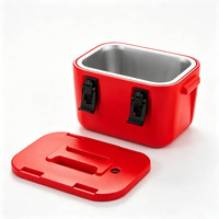 Boîte de transport isotherme commerciale pour aliments, ensemble de 4 pièces, 8L/15L/28L/40L, avec revêtement en acier inoxydable, glacière à champagne pour la restauration