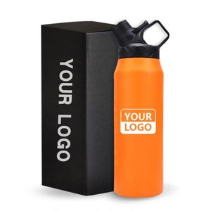 Bouteille d'eau antibactérienne réutilisable avec logo personnalisé 750 ml/950 ml, avec manchon en silicone pour bouteille d'eau de sport avec poignée - Product Image 6