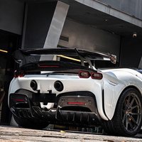 Spoiler Belakang Kering Karbon Berkualitas Tinggi SF90 Track Look OEM Rear Facelift Mod Kits Suku Cadang Eksterior untuk Ferrari SF90 2020~2026