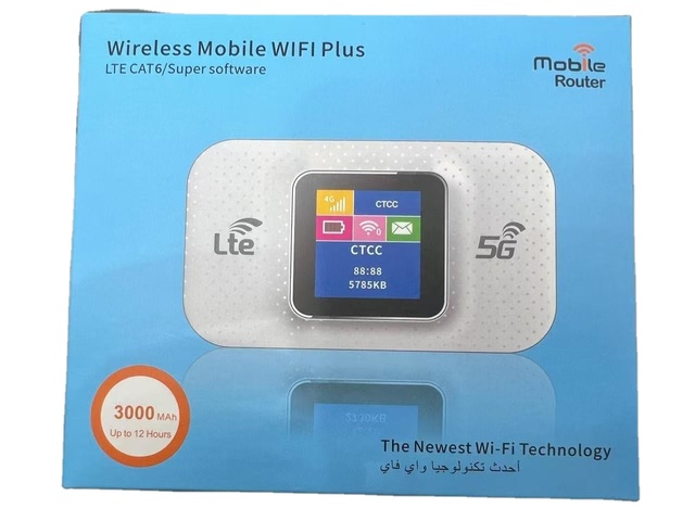 4G LTE Mobile WiFi Router with , 3000mAh Battery, Portable WiFi Hotspot, Supports Multi-Devices, for Travel & Outdoor Use