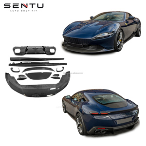 Kit de Carrocería de Fibra de Carbono Seca para Ferrari Roma NT, Difusor Delantero, Alerón, Faldones Laterales, Parachoques Roma, Piezas de Auto Roma - Product Image 1