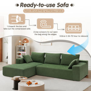 Tailor Made Wholesale Furniture Vendors in Jiangxi Wholesale Durable Vacuum Packed Affordable Corner <b>Sofas</b> in <b>Small</b> CBM - Product Image 6