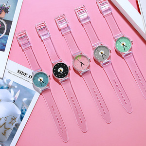 Reloj Simple Daisy Transparente para Estudiantes Masculinos y Femeninos de Secundaria, Parejas, Mejores Amigos, Reloj Bonito de Cuarzo, Reloj de Moda - Product Image 2