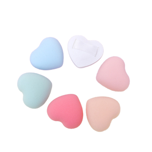 Cojín de aire cosmético de viaje <span class=keywords><strong>Beauty</strong></span> <span class=keywords><strong>Planet</strong></span> colorido Mini base maquillaje Puff esponjoso dedo corazón Facial Puff esponja para ocupado - Product Image 3