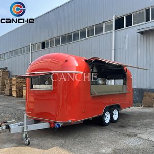 Carrito de Desayunos Móvil, Carrito de Helados, Camioneta de Comida de Acero Inoxidable, Carrito Multifuncional para Venta de Snacks - Product Image 1