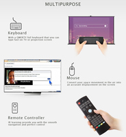 Souris Air rétroéclairée MX3, clavier sans fil RF 2.4G, télécommande intelligente T3 avec microphone vocal pour Android TV Box