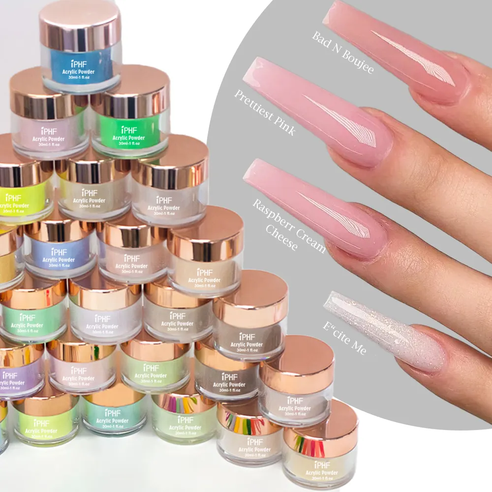 Tùy Chỉnh Chuyên Nghiệp Salon Chất Lượng Acrylic Bột Móng Tay Acrylic Bột Thiết Lập 4 Trong 1 Màu Hồng Nail Nguồn Cung Cấp