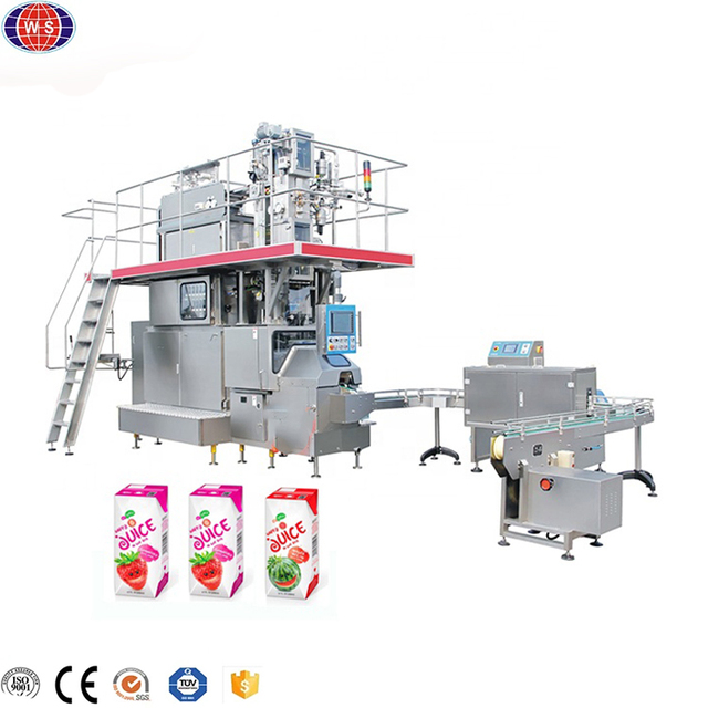 Juice Liquid Filling Machine Automatic Juice Aseptic Brick Carton Filling Packaging Machine