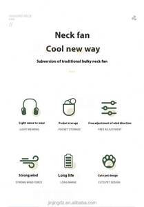 Ventilador de Cuello Portátil Recargable 2025, Ventiladores de Cuello para el Verano, Enfriador de Cuello para Acampar - Product Image 5