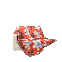 Housse de canapé moderne, colorée, florale, écologique, portable, personnalisable, en jacquard rétro, tissée, douce, esthétique, en mélange de coton