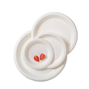 100% Compostable Heavy-Duty Natural Biodegradable Bagasse Sugarcane Eco-Friendly <strong>Disposable</strong> <strong>Plates</strong> - Product Image 2