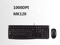 Logi Home Tech bureau USB clavier souris ensemble Original MK120 universel affaires Combo pour ordinateur portable LED rétro-éclairé souris