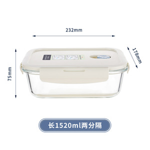 Wholesale Sealed Fresh Large Food Storage <strong>Container</strong> ODM Custom <strong>Clear</strong> Glass Storage Box Kitchen Food Storage Jar With Lid - Product Image 6