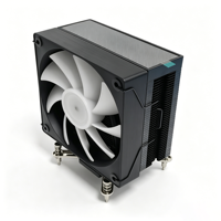 4 Heatpipes ARGB CPU Cooler 120mm Fluid Bearing PWM Fan Copper Heatpipe Air Cooler for Desktop PC Synchronized Lighting