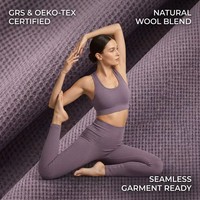 Weiches ultra feines Double Face Naked Feel Atmungsaktives, leichtes, hochela tisches, frei schneidendes Material Lounge wear