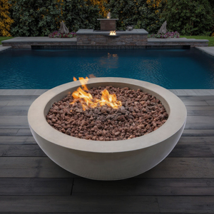 Modern Cast Iron <b>Fire</b> <b>Pit</b> with Bioethanol Fuel and <b>Fire</b> Glass for Outdoor Heating Freestanding Pool Side Use - Product Image 5