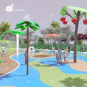 Cenchi משפחה אינטראקטיבית למבוגרים בחצר האחורית splash כרית עלות מלון נופש ממטרה פרק תרסיס משיכה ימיים לשחק