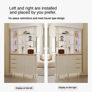 Vitrina de Madera con Iluminación LED para Vino, Esquinera para Sala de Estar o Cocina, Estilo Chino, Novedad 2026 - Product Image 4