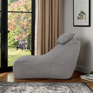 Venta al por mayor de alta calidad en forma de <span class=keywords><strong>L</strong></span> de tela de espuma viscoelástica gran bolsa de frijol grande sofás de sala de estar para adultos - Product Image 2