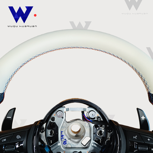 Volante deportivo de cuero perforado para <span class=keywords><strong>BMW</strong></span> 320 <span class=keywords><strong>525</strong></span> F10 F30 E90 F70 E71 F31 F32 X5 X6 F01 F07 F20 F11 F22 F25 M3 M4 M5 - Product Image 5