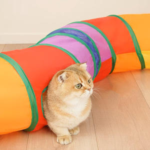 4 Way Oxford Indoor <span class=keywords><strong>Kitty</strong></span> Interaktives Spiel Verstecken und Suchen Faltbares Haustier Große Katzen spielzeug <span class=keywords><strong>Tunnel</strong></span> Tubes - Product Image 4