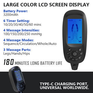 Mesin Pijat Kaki Tekanan Udara dengan Logo Kustom Gratis, 5 Ruang Kompresi untuk Pemulihan, Relaksasi, Olahraga, dan Kebugaran - Product Image 5