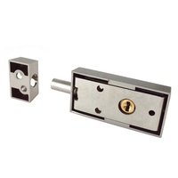 Serrures de porte à cadre en aluminium à prix d'usine, loquet de porte extérieure à encastrer