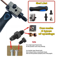 Kit d'outils de sertissage pour conduites de frein automobiles, compatible avec les conduites de frein de 4,75 mm et 3/16 pouces, outil de réparation et d'expansion de tubes de frein