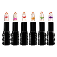 Rouge à lèvres hydratant et non-collant 24 couleurs, effet gelée florale, changeant de couleur, longue tenue, effet pseudo-nude
