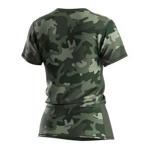 T-shirt de sport pour femme Camo, respirant, séchage rapide, avec empiècements en mesh sous les aisselles pour entraînement haute intensité - Product Image 2